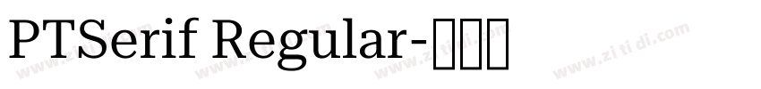 PTSerif Regular字体转换